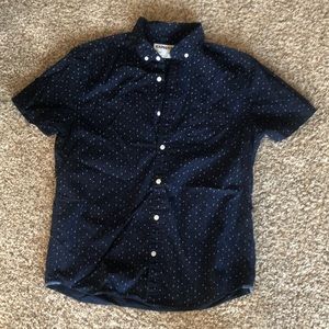Men’s Express button down short sleeve shirt size M slim